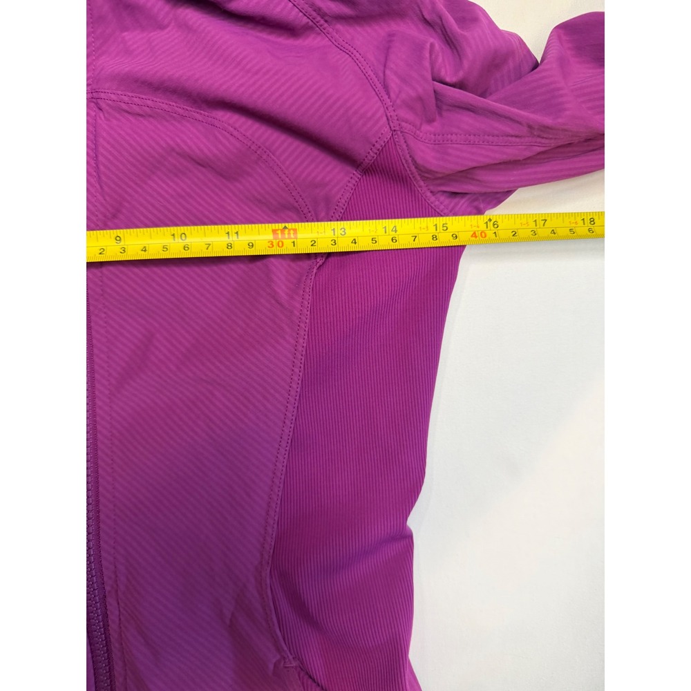 Lululemon In Flux Jacket Regal Plum Purple Hooded Swift Size 6 W4I09S - Picture 6 of 8